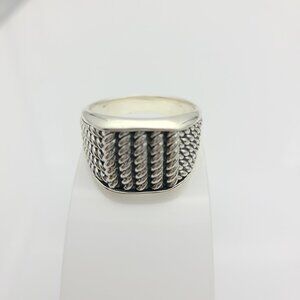 David Yurman Men's Maritime 5 Sided Narrow Rope Ring size 13